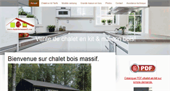 Desktop Screenshot of chaletboismassif.com