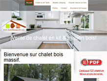 Tablet Screenshot of chaletboismassif.com